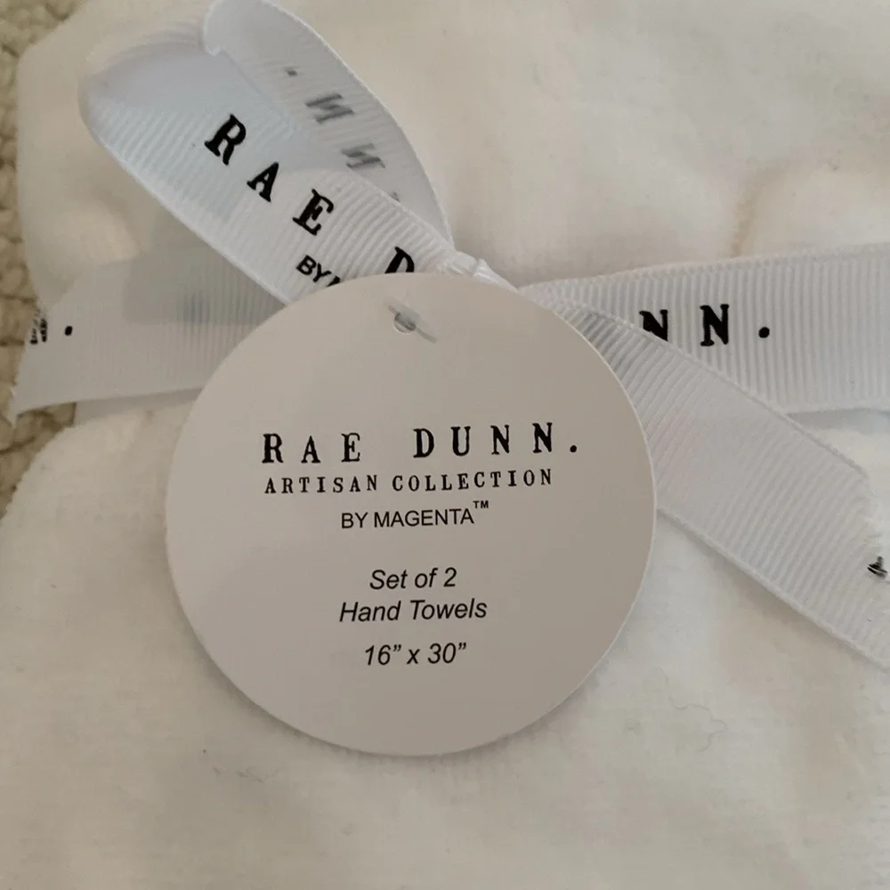 NWT Rae Dunn Fa La La Hand Towels.
